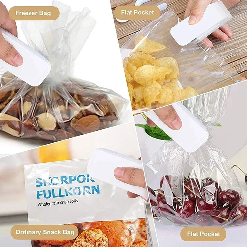 Mini Portable Handheld Heat Vacuum Sealer Bag Sealer, Mini Heat Bag Sealing Machine