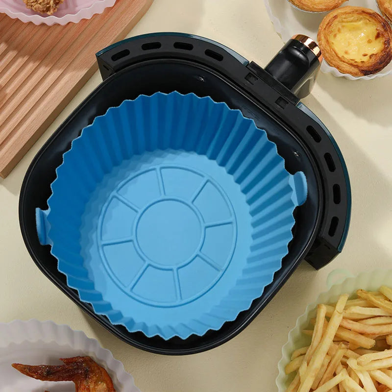 Air Fryer Silicone Liners, 8 Inch Airfryer Liners