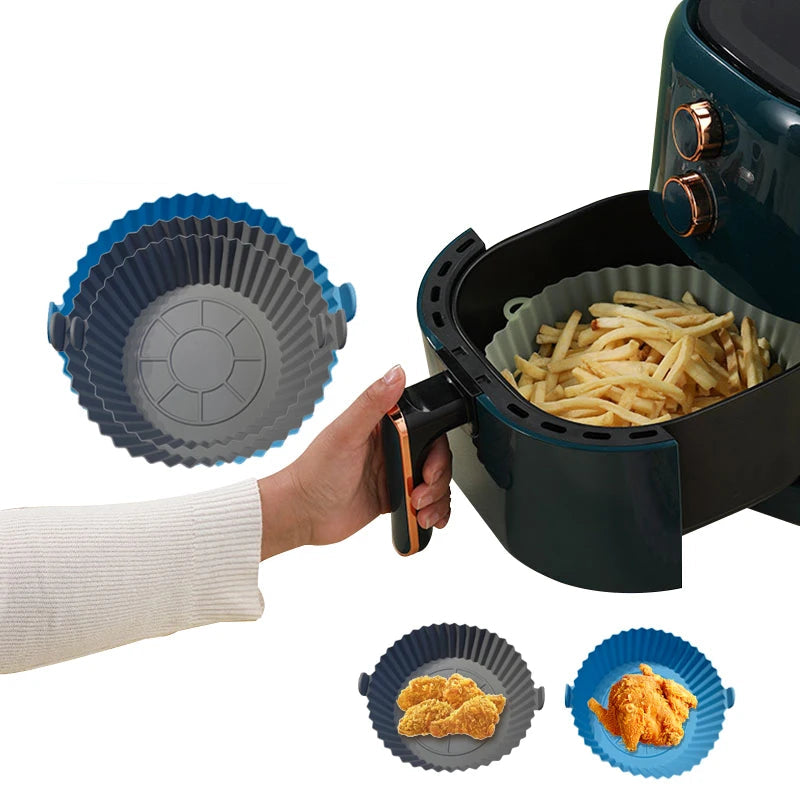 Air Fryer Silicone Liners, 8 Inch Airfryer Liners