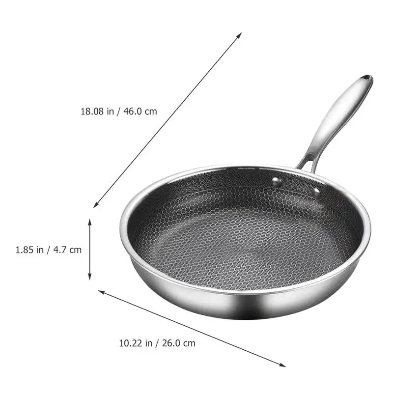 Nonstick Frying Pan, 10-Inch Wok, Compatible with All Cooktops - Kitchentia