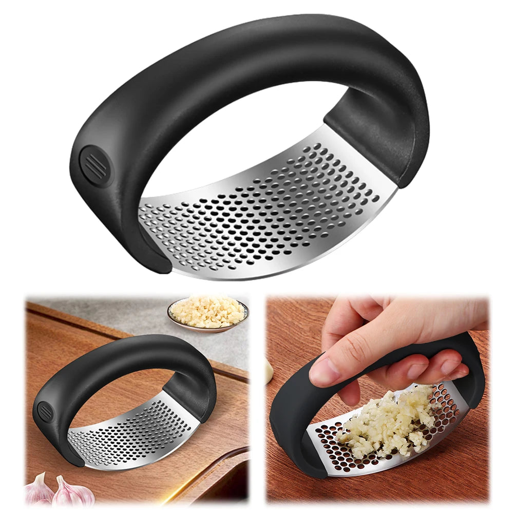 Garlic Crusher, Stainless Steel Garlic Crusher