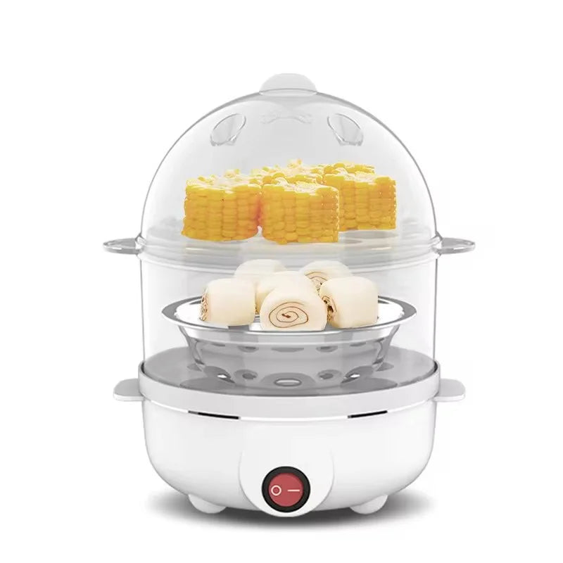 Electric Egg Cooker Boiler, 14 Egg Capacity Two Layer Egg Maker