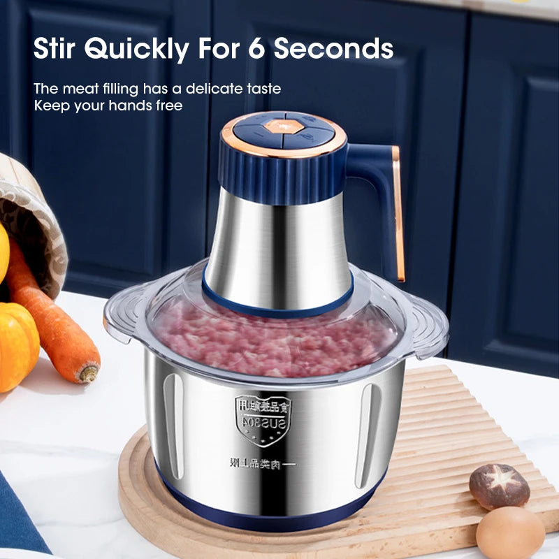 Electric Meat Grinder 5L Food Crusher Multifunction Vegetable Fruit Food Processor