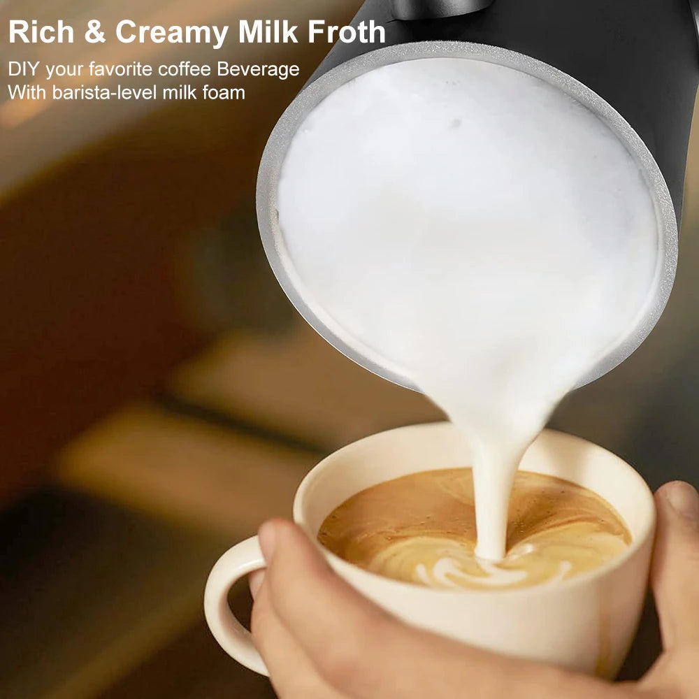 Milk Frother, 4 in 1 Electric Milk Steamer