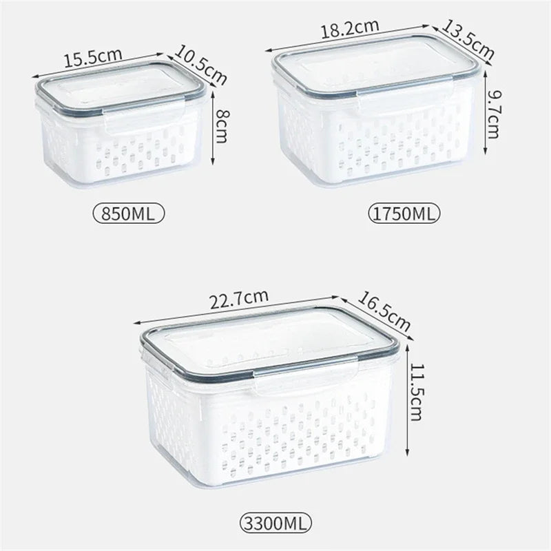 Vegetable Fruit Boxes Fridge Storage Box