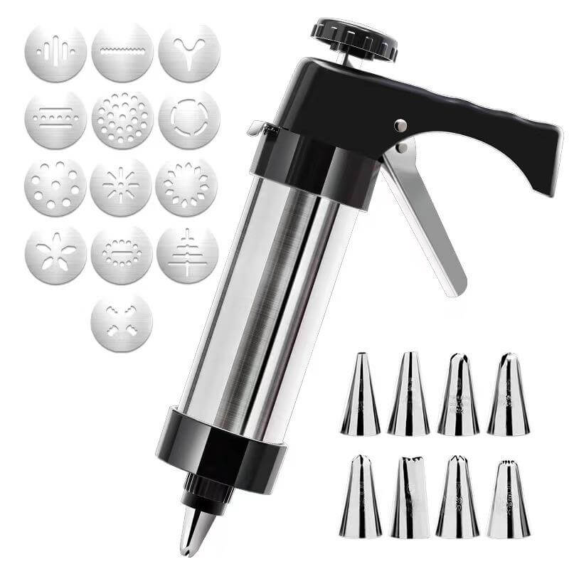 Cookie Press, 13 Cookie Disc, 8 Icing Nozzles