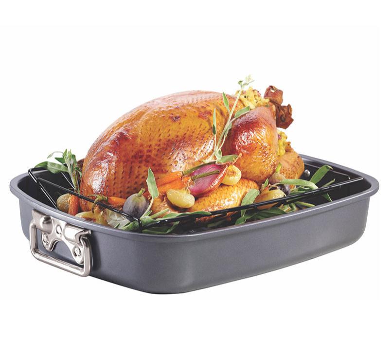 17 Inch Non-Stick Roasting Pan with Rack