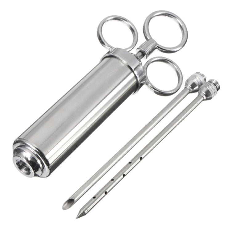 Stainless Steel Meat Injector for BBQ Turkey Injector